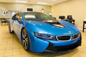 BMW i8 repaired by Nylund's Collision Center