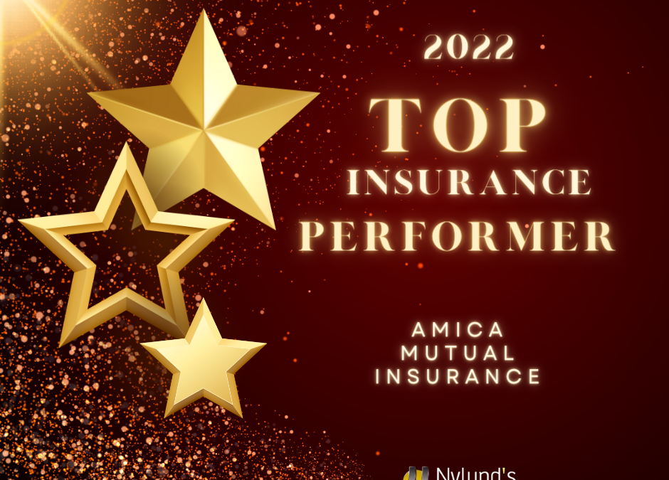 Amica Mutual Insurance Awarded Top Insurance Performer